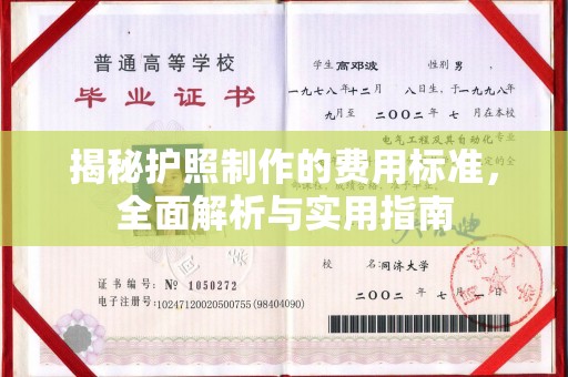 前金揭秘护照制作的费用标准，全面解析与实用指南